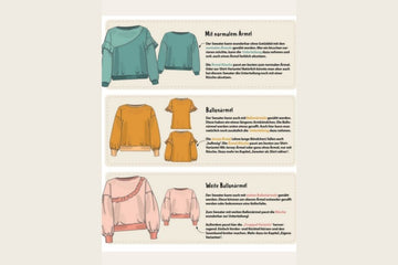 Papierschnittmuster "Oversized Sweater Damen" von Lybstes (Gr. 34-50)